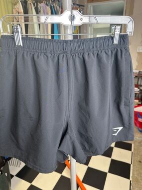 Gymshark Women's Black Athletic Shorts with Logo